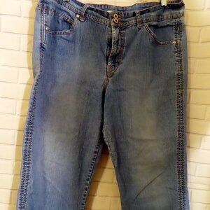 Christopher & Banks Blue Denim Capril Pants Size XL
